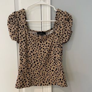 Lulus Puff Sleeve Top